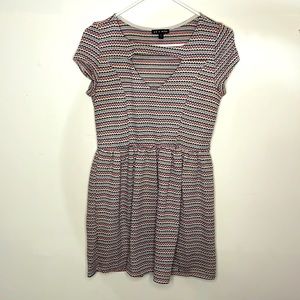 Striped Open front Dress